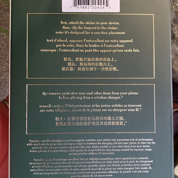 Authentic KATE SPADE ladybug Leather phone lanyard - Picture 5 of 6